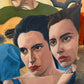 Vintage 1991 Original Artwork Titled "The Tickets Will Sell Like Hotcakes" by Juan Cardozo