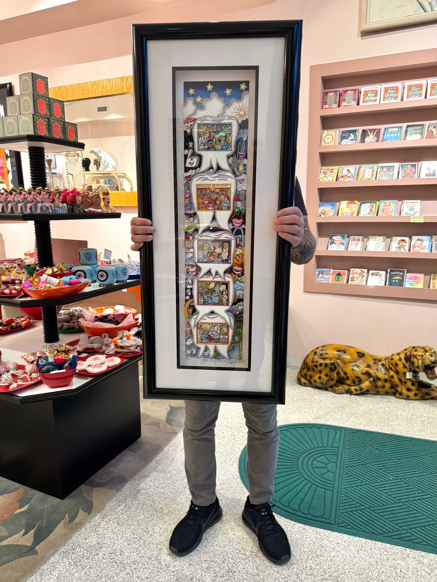 Vintage Charles Fazzino "Tooth Story Building" Framed Signed Numbered 3D Artwork