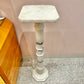 Vintage Italian White Marble Pedestal