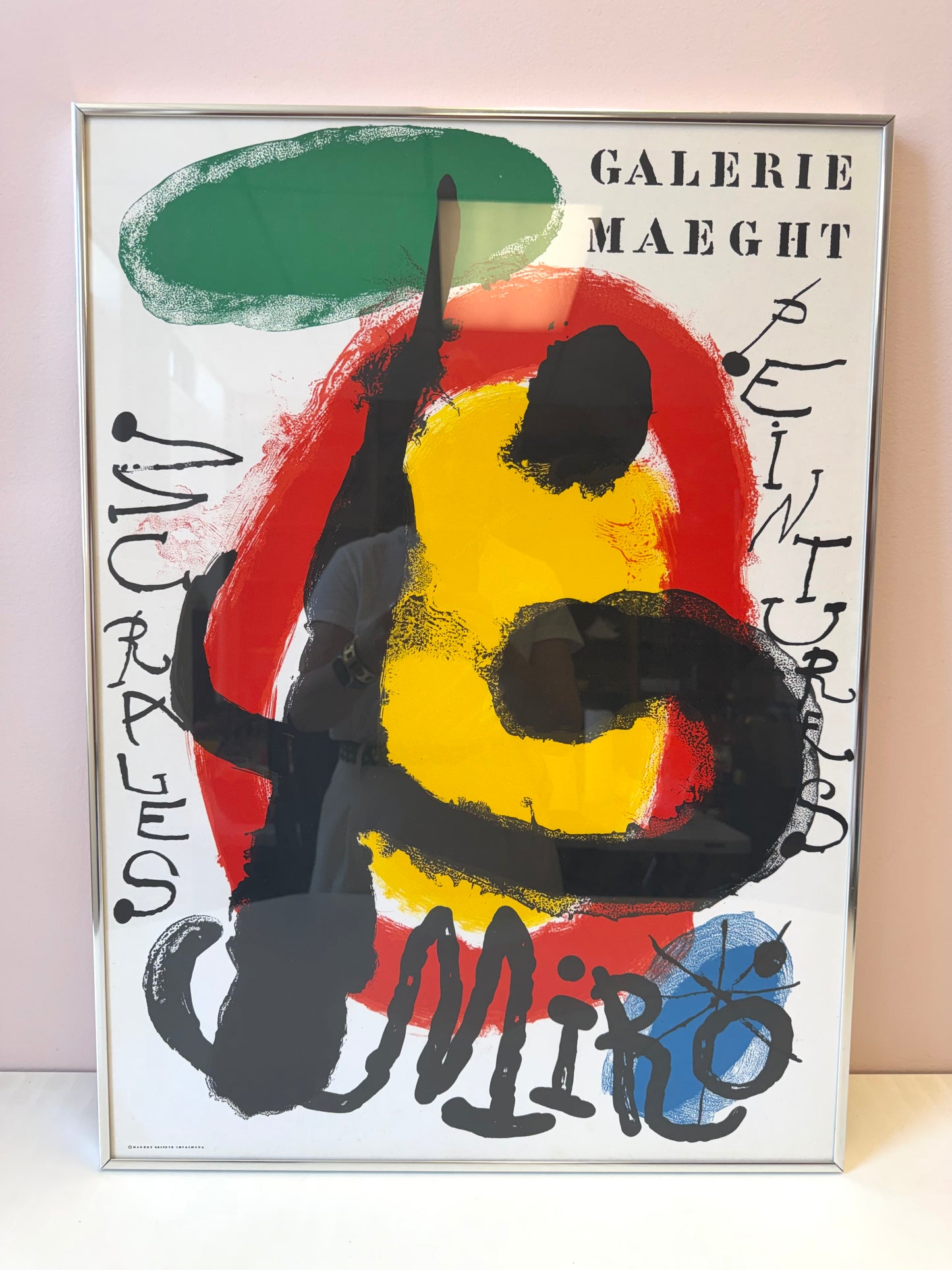 Vintage Joan Miro Galerie Maeght 'Murales Peintures' Lithograph Poster-Framed