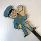 Vintage Folk Art “STOP” Sign Police Officer