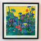 Vintage Framed Edward Sokol “Jungle Sunrise” Original Signed Artist Proof