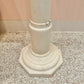 Vintage Italian White Marble Pedestal