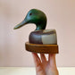 Vintage Set of 1979 Wooden Mallard Duck Bookends