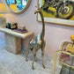 Vintage Extra Large Brass Giraffe 54.5"
