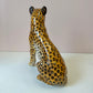 Vintage Mid-Century Italian Ceramic Leopard Statue
