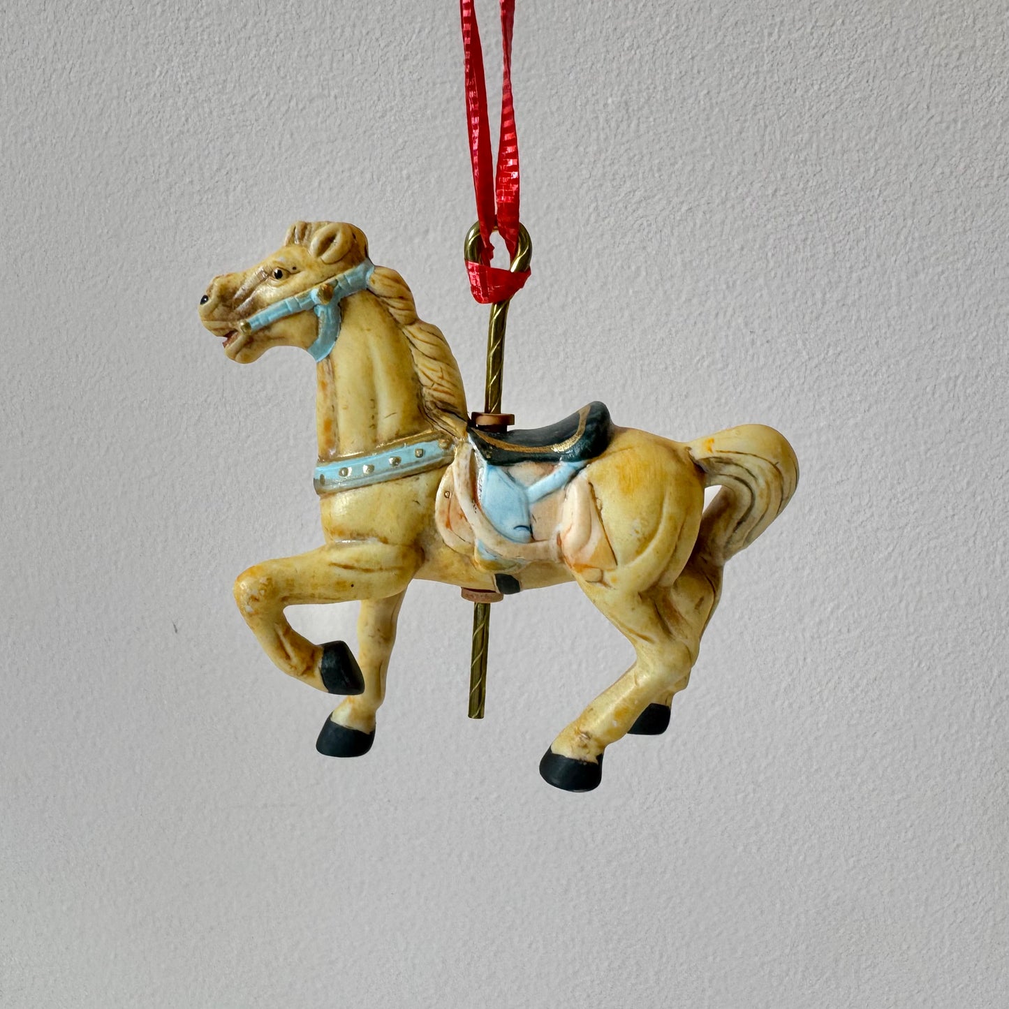 Vintage Carousel Horse Ornament in Box #5