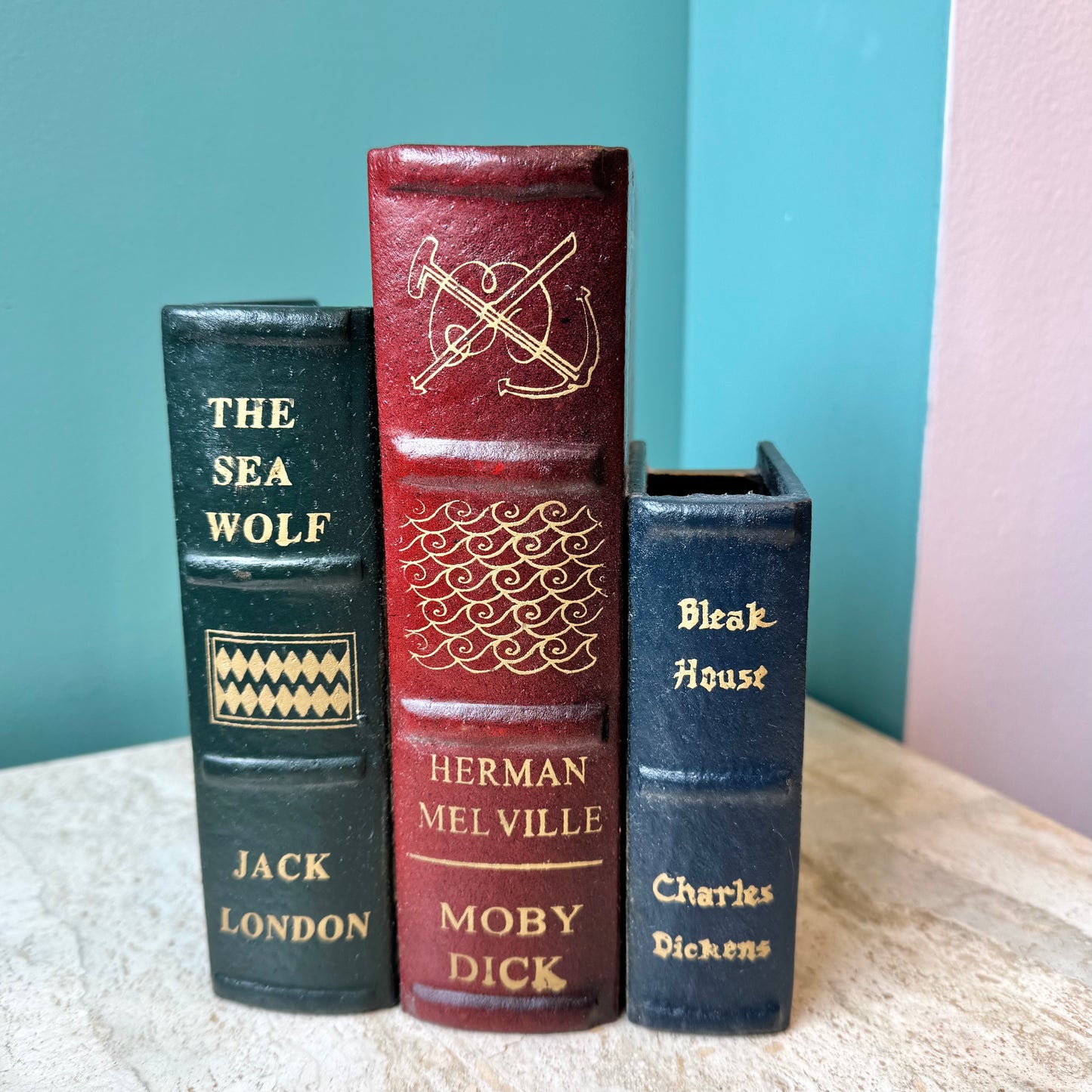 Wooden Vintage Classic Novel Book Vase