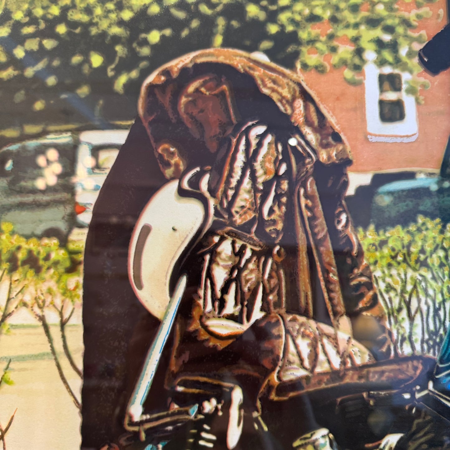 Vintage Limited Edition Screenprint Titled "Triumph Trumpet" by Tom Blackwell