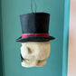 Vintage Inspired Top Hat Skull Candy Bucket