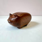 Vintage Wooden Pig Stash Box