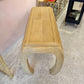 Vintage Curve Legged Pencil Reed Style Console Table