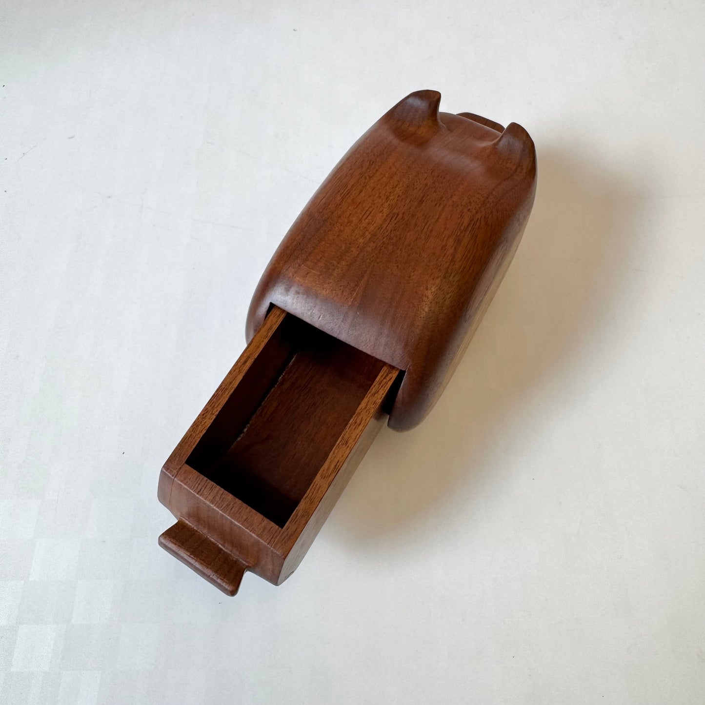 Vintage Wooden Pig Stash Box