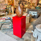 Vintage Red Acrylic Pedestal
