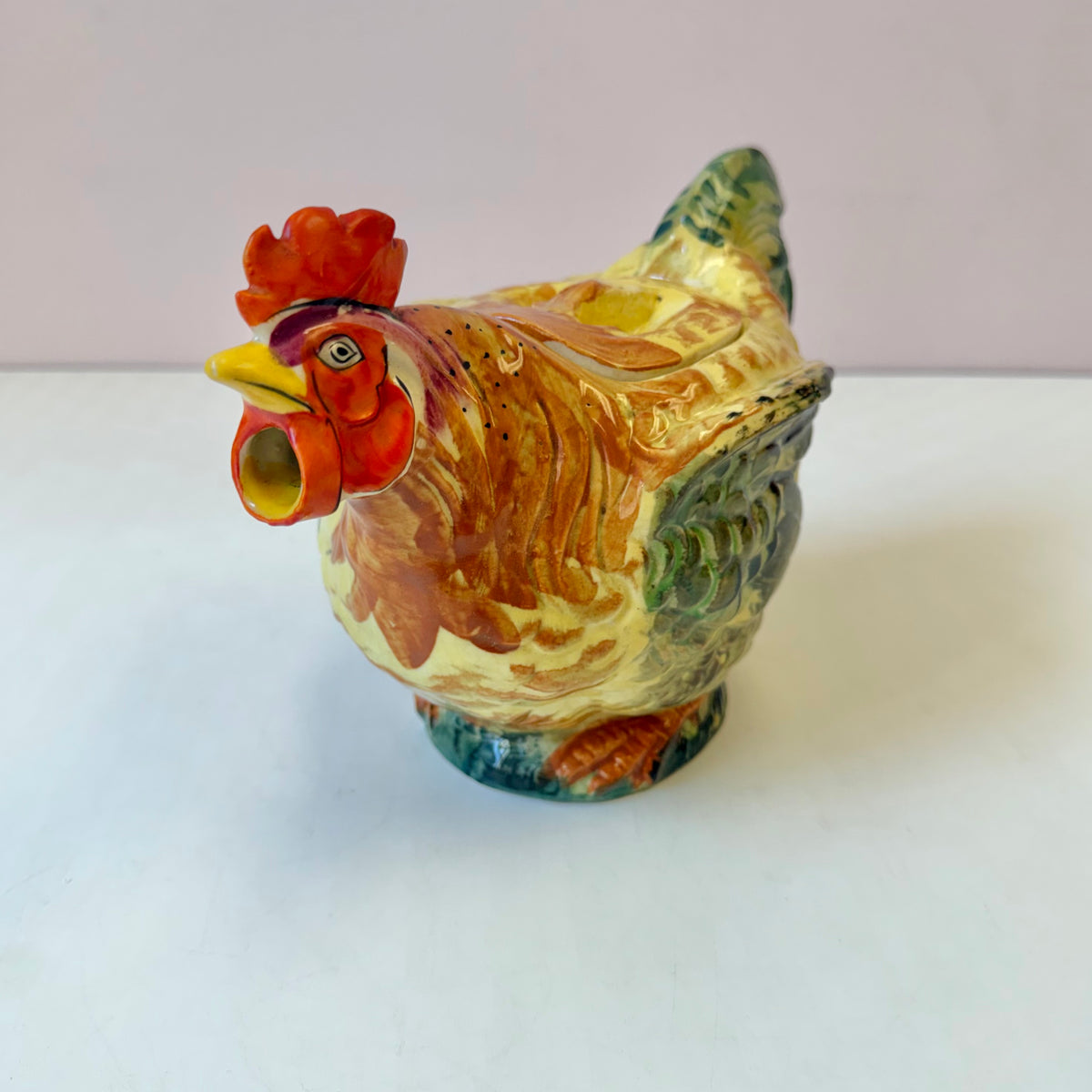 Vintage Ceramic Rooster Teapot by The Hirode