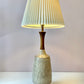 Vintage Mid-Century Ceramic and Walnut Lamp w/shade