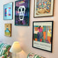 Vintage 1989 Alberto Magnelli Framed Exhibition Poster