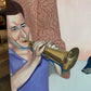 Vintage 1991 Original Artwork Titled "The Tickets Will Sell Like Hotcakes" by Juan Cardozo