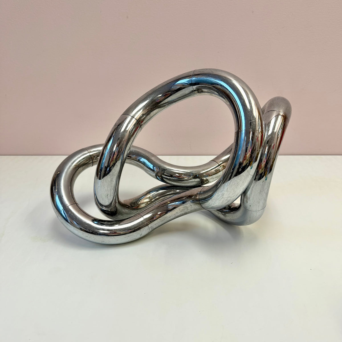 Vintage 1982 Chrome "Tangle" Sculpture by Richard X Zawitz