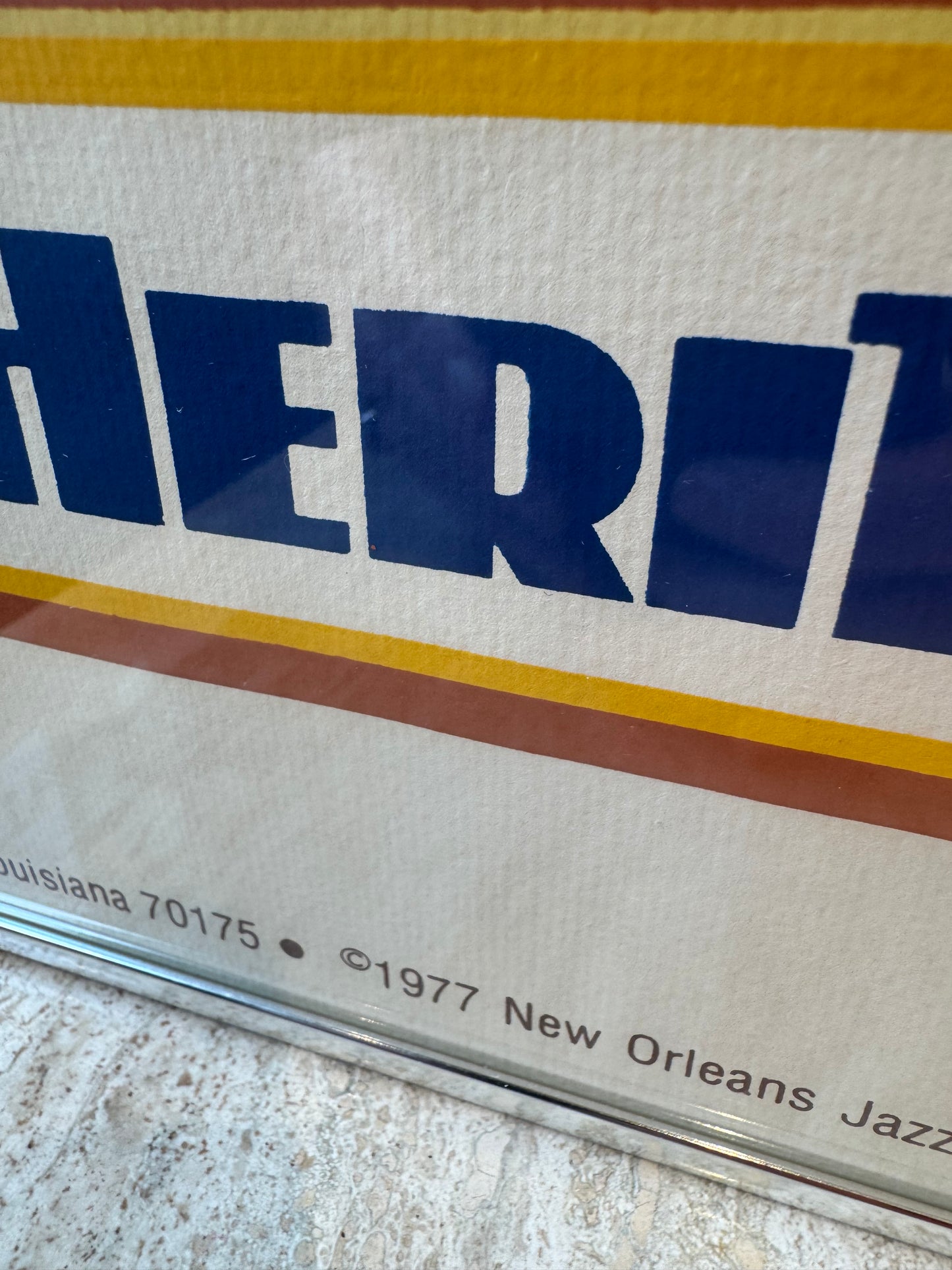 Vintage 1977 Limited Edition New Orleans Jazz & Heritage Poster Signed and Numbered