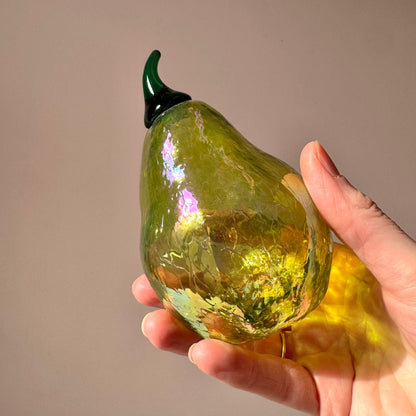 Vintage Iridescent Glass Fruit/item