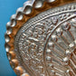 Vintage Brass Peacock Embossed Decorative Tray/Wall Hanging