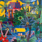 Vintage Framed Edward Sokol “Jungle Sunrise” Original Signed Artist Proof