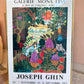 Vintage Framed Joseph Ghin Exhibition Poster