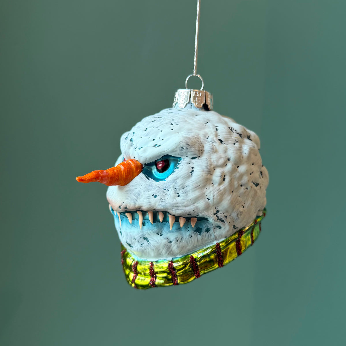 Gorenaments Evil Snowman Glass Ornament