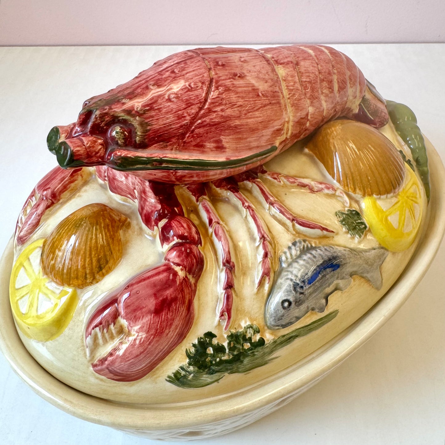 Vintage Italian Lobster Lidded Turreen