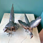 Pair of Antique Silver Plated Pheasant Bird Statues