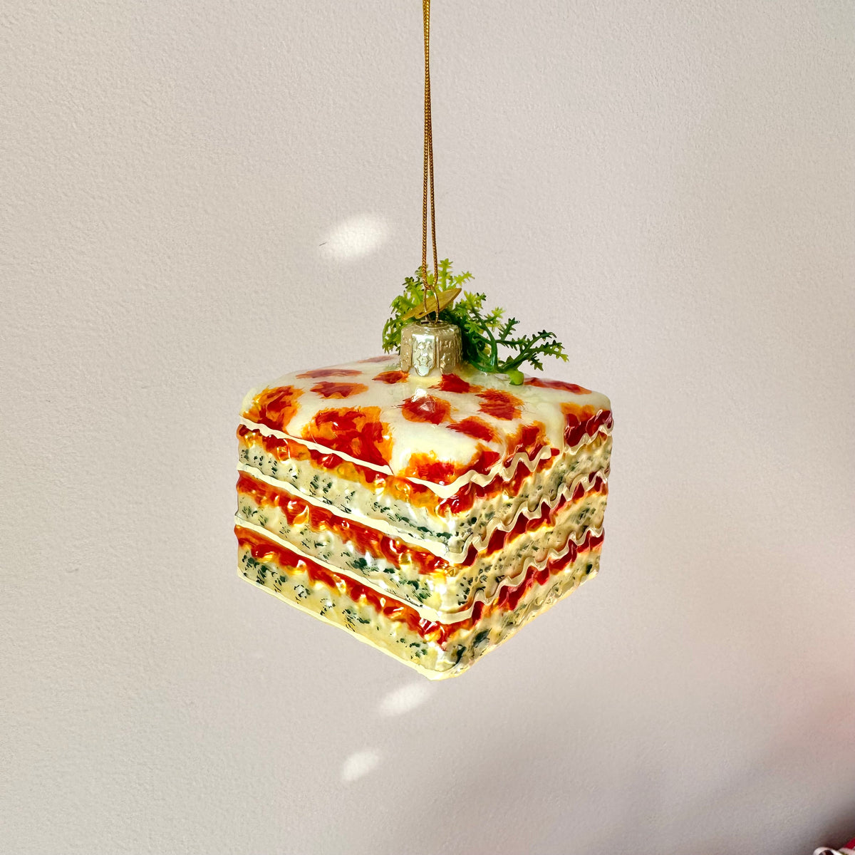 Glass Lasagna Ornament
