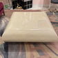 Vintage Square Waterfall Edge Taupe Lacquer Coffee Table