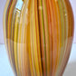 Vintage Multi-Color Feathered Glass Vase