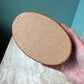 Vintage Oval Faux Leather Box