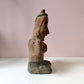 Vintage Large Mid-Century Handcrafted Terracotta Mexican Seated Woman