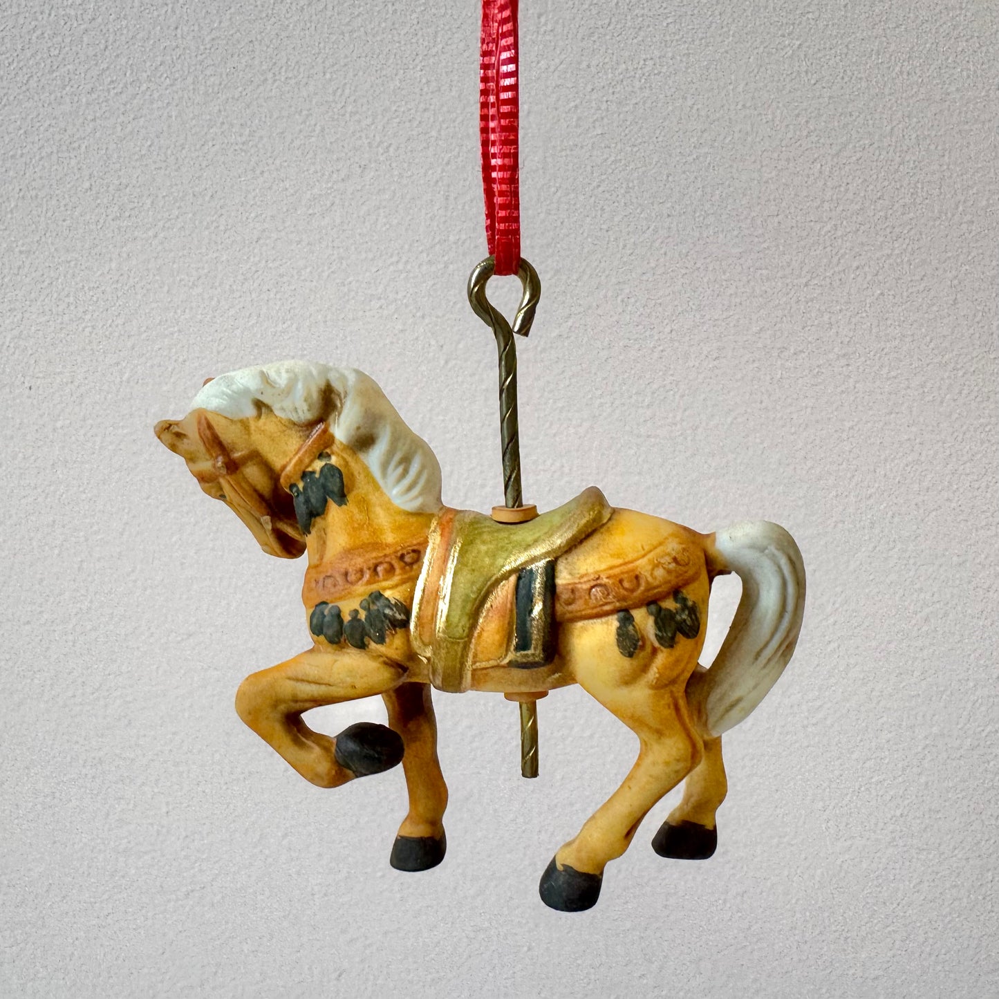 Vintage Carousel Horse Ornament in Box #11