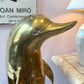 Extra Large Vintage Brass Dolphin Statue