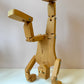 Vintage Articulating Wooden Man Statue