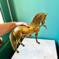 Vintage Brass Horse Statue