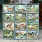 Vintage 1950's Original Paint by Numbers Screen/Room Divider