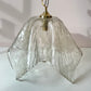 Vintage Mazzega Style Murano Glass Handkerchief Pendant Light Fixture