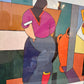 Vintage 1989 Alberto Magnelli Framed Exhibition Poster