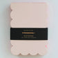 Scallop Edged Notepad | Peach + Persimmon Edge