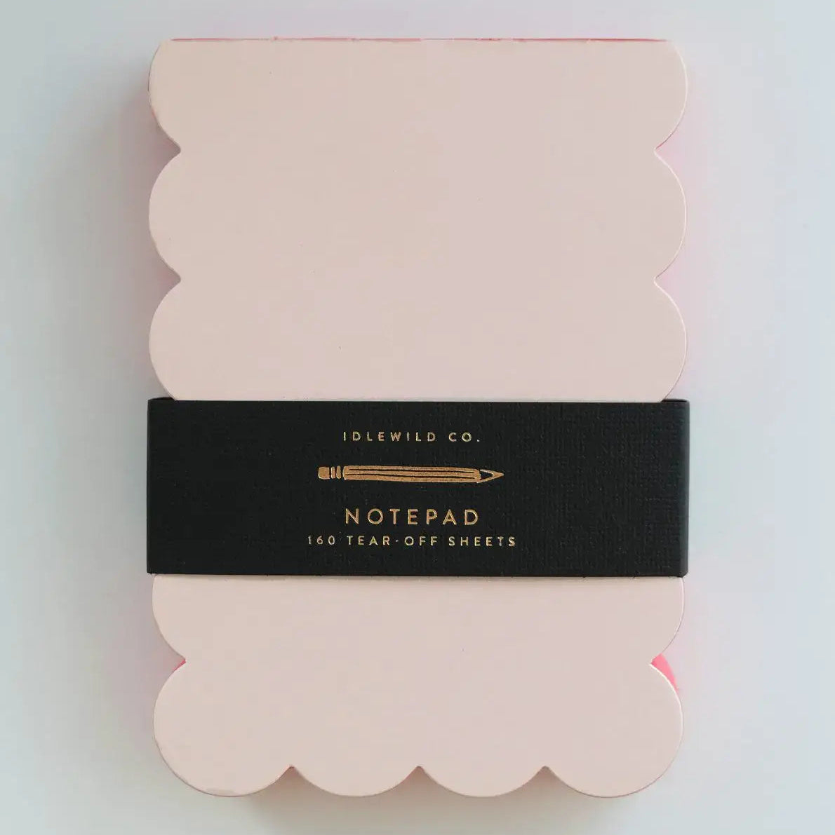 Scallop Edged Notepad | Peach + Persimmon Edge
