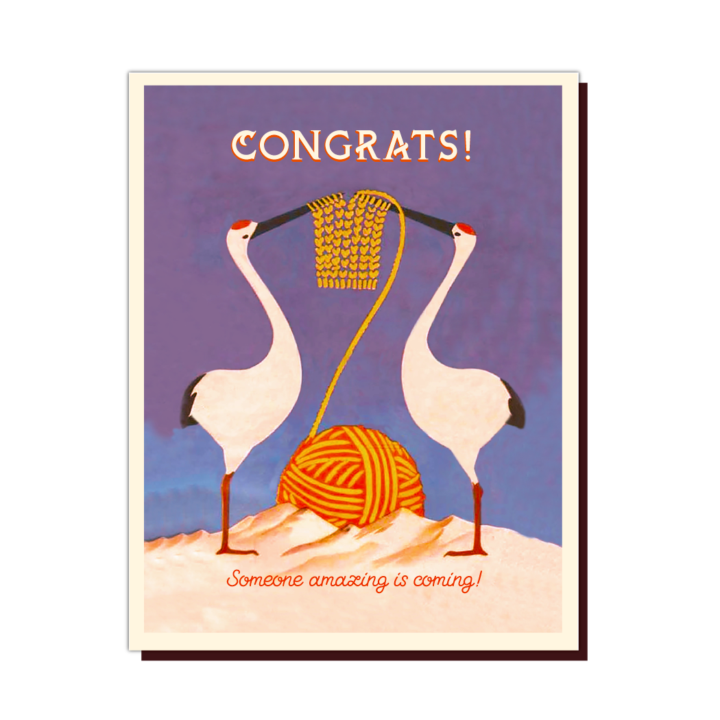 "Congrats! Someone Amazing is Coming" Baby Card