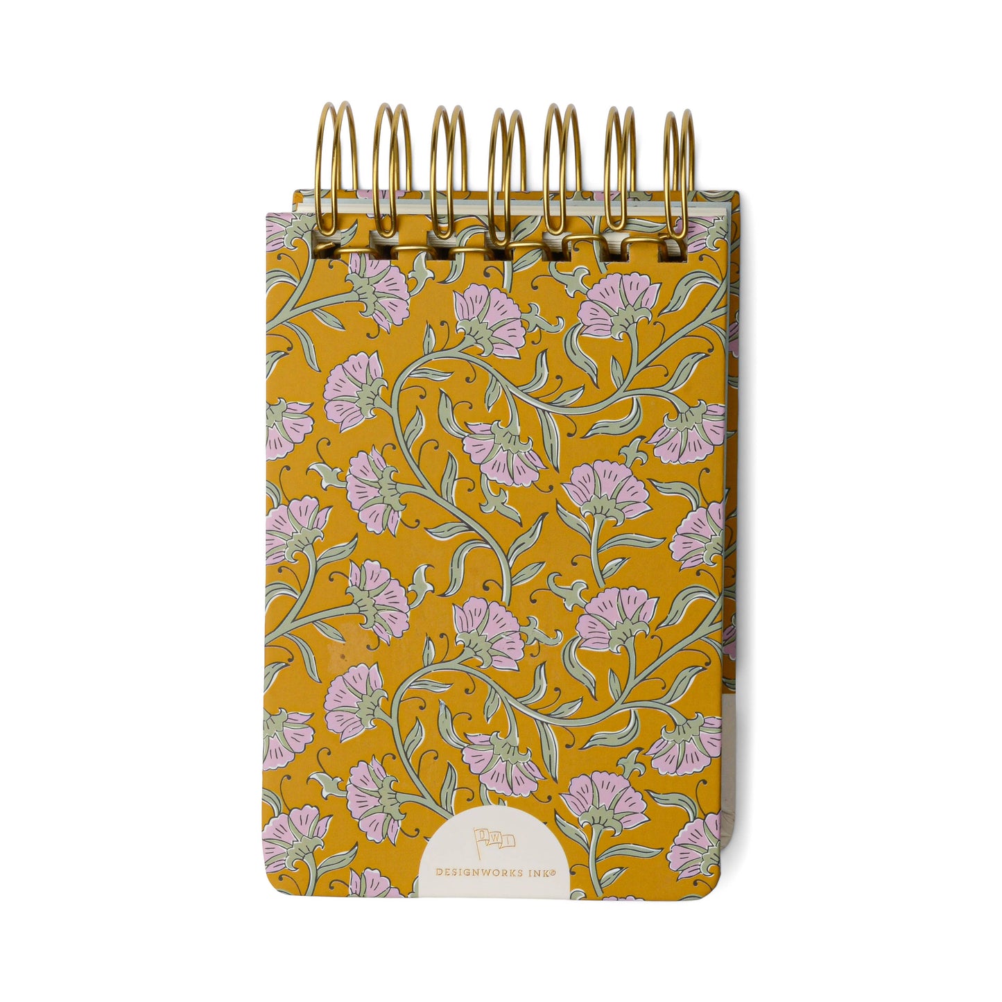 Notes Chunky Notepad - Gold Vintage Floral