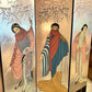Vintage Art Deco Silver Leaf Tri-Fold Screen Room Divider