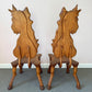 Pair of 1980 Andrew Willner Horse Chairs/Signed and Dated
