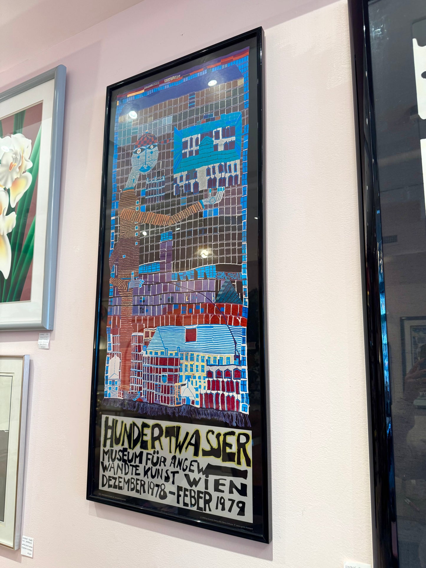 Vintage 1970's Hundertwasser Museum Exhibition Poster